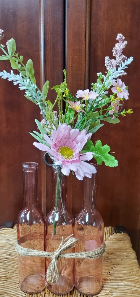 Flowers in Bottle Vase